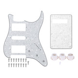 Kit Escudo Guitarra Strato Hsh 3ply Padrão Fender - Perolado