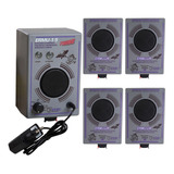 Kit Espanta Rato E Morcego 750m² Com 04 Emissores Extra Zebu