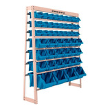 Kit Estante Organizador Com 49 Gavetas Azul 93016 Presto