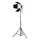 Kit Estúdio Tripé 2m + Iluminador Tocha Pro Em Led 55w 5500k