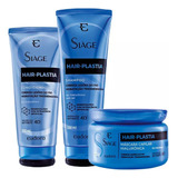 Kit Eudora Hair Plastia Shampoo Condicionador Máscara Full
