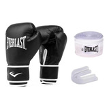 Kit Everlast Treino Core Luvas+ Protetor+ Bandagem Original