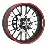 Kit Faixa Friso Refletivo 10mm Moto Kawasaki Zx 6r Aro 17'