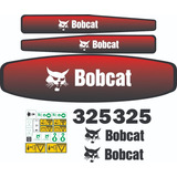  Kit Faixas Etiquetas Adesivo Mini Escavadeira Bobcat 325