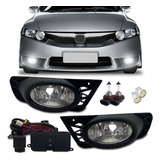 Kit Farol De Milha Honda New Civic 2009 + 4 Brindes