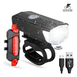 Kit Farol E Lanterna Sinalizador Bicicleta Recarregável Usb