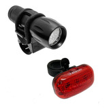 Kit Farol E Pisca Para Bike Em Led Com Pilha Elleven