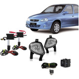 Kit Farol Milha Corsa Sedan Classic 00 A 10 + Xenon
