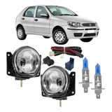 Kit Farol Milha Fiat Pálio 2000 01 02 03 A 2020 Super Branca