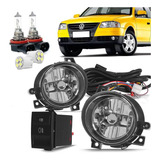 Kit Farol Milha Neblina Gol Saveiro Parati G4 Botão Original