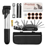 Kit Ferramenta Bike Bolsa Chave Bomba Remendo Reparo Seguro