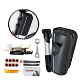 Kit Ferramentas Bicicleta Chaves Bomba De Ar Remendo Pneu