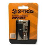 Kit Ferramentas Canivete S-tres Flat 16 Funcoes C/ Faca