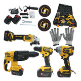 Kit Ferramentas Multifunções A Bateria 4 Em 1 35v Brushless