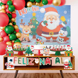 Kit Festa Fácil Feliz Natal - Decoração Encantada Papai Noel