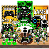 Kit Festa Gamer Aniversário Decoração 78 Itens - Videogame