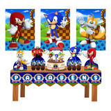 Kit Festa Sonic - Só Um Bolinho - Festa Em Casa