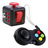 Kit Fidget Cube Cubo E Controle Video Game Pad Anti Stress