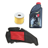 Kit Filtro Ar + Filtro Oleo + Oleo 20w50 Burgman 125 05-10