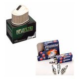 Kit Filtro Ar Hiflo + Vela Iridium Ngk Kawasaki Z800 Hf2707