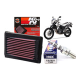 Kit Filtro Ar K&n Vela Ngk Cr7eix Yamaha Xt660r Xt660 R Xt