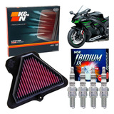 Kit Filtro Ar Kn K&n Vela Ngk Iridium Kawasaki Zx10r Zx10 R