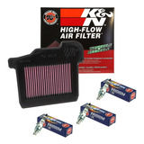 Kit Filtro De Ar K&n + Velas Iridium Ngk Yamaha Mt-09 8514