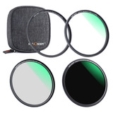 Kit Filtro K&f Concept Uv + Polarizador + Nd1000 Magn - 58mm