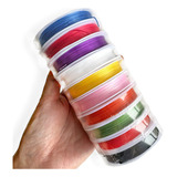 Kit Fio Elástico Colorido P/ Montar Pulseiras Infantil 100m
