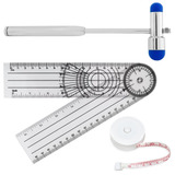 Kit Fisioterapia Goniômetro Grande + Martelo De Buck + Trena
