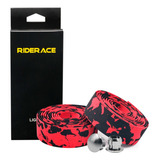 Kit Fita De Guidão Vermelho Camuflado Bike - Riderace