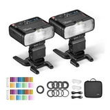 Kit Flash Macro Duplo Godox Mf12 Ttl Universal + Anel Lente
