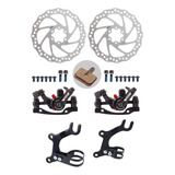 Kit Freio A Disco 160mm Bicicleta C/ Adaptador De Pinça