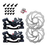 Kit Freio A Disco Mecânico Para Bike Bicicleta 160mm Gts 29