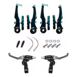 Kit Freio Bike V Brake Alumínio + Manete De Aluminio Gta