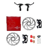 Kit Freio Disco Bike Absolute Com Manete Alumínio Incluso