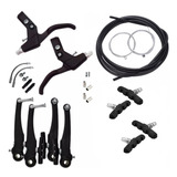 Kit Freio V.brake E Manete De Naylon Bicicleta Aro 20 24 26