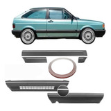 Kit Friso Lateral E Parachoque Gol Gl 87/94 12cm Cinza Claro