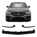 Kit Friso Preto Parachoque Dianteiro Mercedes C300 C250 C43
