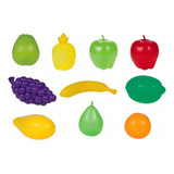 Kit Frutinhas Hortifrúti Brinquedo Com 10 Peças 8508 Braskit