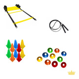 Kit Funcional Corda De Pular + Cone Chines + Cones E Escada