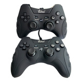 Kit Gamer 2 Controles Dualshock Feir Para Ps3 E Pc