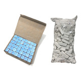 Kit Giz 7 Belo + 1kg Giz Branco Para Tacos Sinuca Bilhar Cor Azul E Branco