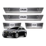 Kit Gm Cruze Soleira Porta Aço Inox Escovado