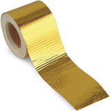 Kit Gold Tape Fita Refletiva De Calor Dourada 5cm X 10metros Cor Dourado