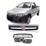 Kit Grade Palio Fire Economy Aro E Friso Cromado 2011 2014