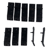 Kit Grampo Friso Lateral Del Rey 10 Peças Com Aba