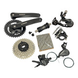 Kit Grupo Relação Shimano Altus / Alivio 2x9v 18 Marchas