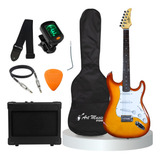 Kit Guitarra Condor Stratocaster + Capa + Amp E Acessórios