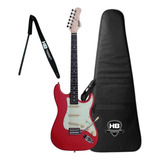 Kit Guitarra Memphis By Tagima Strato Mg30 + Capa + Correia